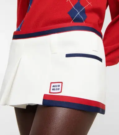 Miu Miu Low-rise jersey miniskirt | Thumbnail 2 Miu Miu Low-rise jersey miniskirt | Thumbnail 2