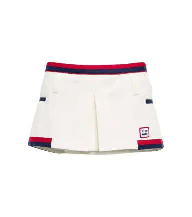 Miu Miu Low-rise jersey miniskirt | Thumbnail 1 Miu Miu Low-rise jersey miniskirt | Thumbnail 1