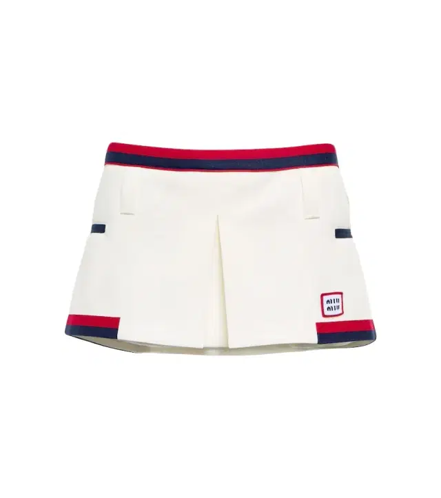 Low-rise jersey miniskirt