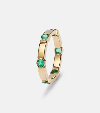 Ileana Makri Stepping Stone 18kt yellow gold ring with emeralds | Thumbnail 2 Ileana Makri Stepping Stone 18kt yellow gold ring with emeralds | Thumbnail 2