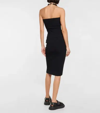 Wardrobe.NYC Wardrobe. NYC Strapless ribbed cotton top | Thumbnail 2