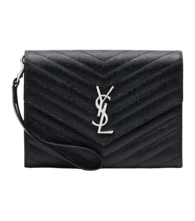Saint Laurent Cassandre leather clutch | Thumbnail 1