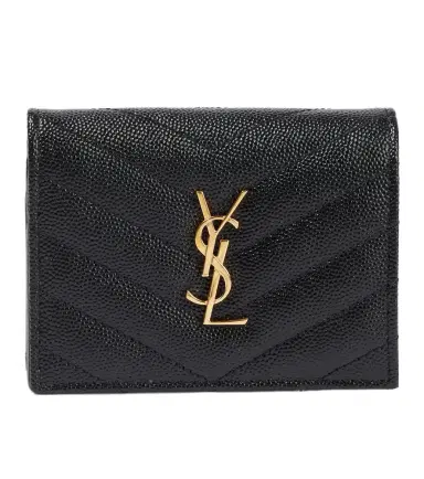 Saint Laurent Cassandre leather flap card case | Thumbnail 1