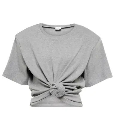 Magda Butrym Cropped cotton-blend T-shirt | Thumbnail 1