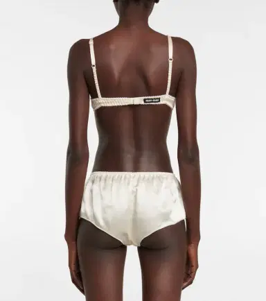 Miu Miu Underwired satin bra | Thumbnail 2