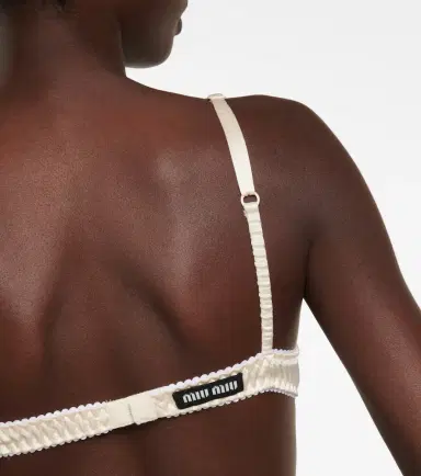 Miu Miu Underwired satin bra | Thumbnail 4