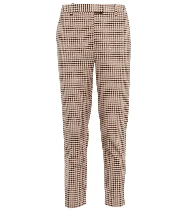 Altuzarra Henri gingham mid-rise slim pants