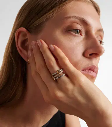 Spinelli Kilcollin Libra sterling silver and 18kt gold ring with diamonds | Thumbnail 3 Spinelli Kilcollin Libra sterling silver and 18kt gold ring with diamonds | Thumbnail 3