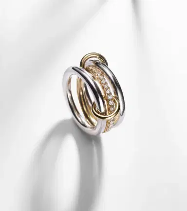 Spinelli Kilcollin Libra sterling silver and 18kt gold ring with diamonds | Thumbnail 4 Spinelli Kilcollin Libra sterling silver and 18kt gold ring with diamonds | Thumbnail 4