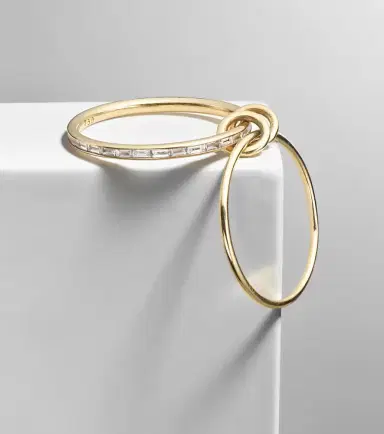 Spinelli Kilcollin Callisto 18kt gold linked rings with white diamonds | Thumbnail 6 Spinelli Kilcollin Callisto 18kt gold linked rings with white diamonds | Thumbnail 6