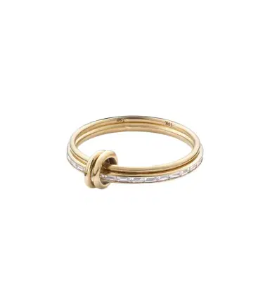 Spinelli Kilcollin Callisto 18kt gold linked rings with white diamonds | Thumbnail 1 Spinelli Kilcollin Callisto 18kt gold linked rings with white diamonds | Thumbnail 1