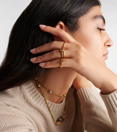 Spinelli Kilcollin Aquarius 18kt gold linked rings | Thumbnail 4 Spinelli Kilcollin Aquarius 18kt gold linked rings | Thumbnail 4