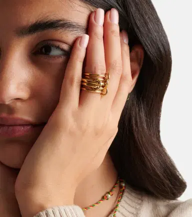 Spinelli Kilcollin Aquarius 18kt gold linked rings | Thumbnail 6 Spinelli Kilcollin Aquarius 18kt gold linked rings | Thumbnail 6