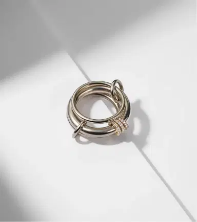 Spinelli Kilcollin Gemini sterling silver ring with white diamonds | Thumbnail 5 Spinelli Kilcollin Gemini sterling silver ring with white diamonds | Thumbnail 5