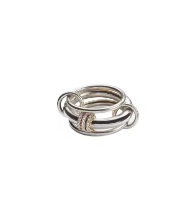 Spinelli Kilcollin Gemini sterling silver ring with white diamonds | Thumbnail 1 Spinelli Kilcollin Gemini sterling silver ring with white diamonds | Thumbnail 1