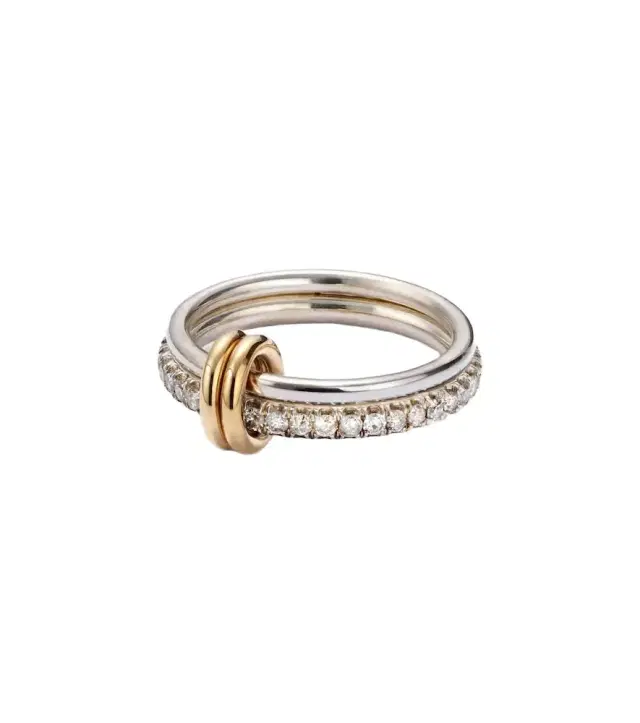 Spinelli Kilcollin Marigold sterling silver and 18kt gold ring with diamonds