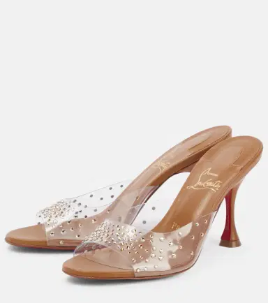 Christian Louboutin Nudes Degramule embellished mules | Thumbnail 2 Christian Louboutin Nudes Degramule embellished mules | Thumbnail 2