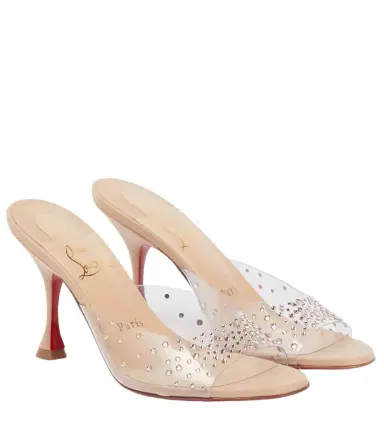 Christian Louboutin Nudes Degramule embellished mules | Thumbnail 1 Christian Louboutin Nudes Degramule embellished mules | Thumbnail 1