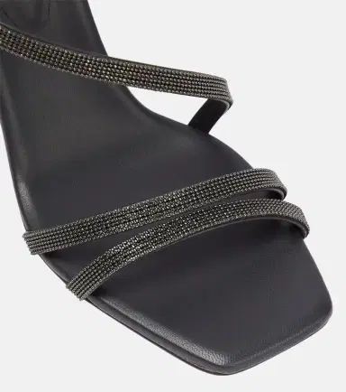 Brunello Cucinelli Embellished leather sandals | Thumbnail 4