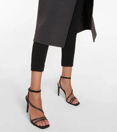 Brunello Cucinelli Embellished leather sandals | Thumbnail 6