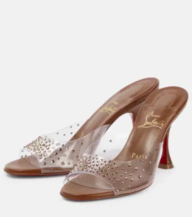 Christian Louboutin Nudes Degramule embellished mules | Thumbnail 4 Christian Louboutin Nudes Degramule embellished mules | Thumbnail 4