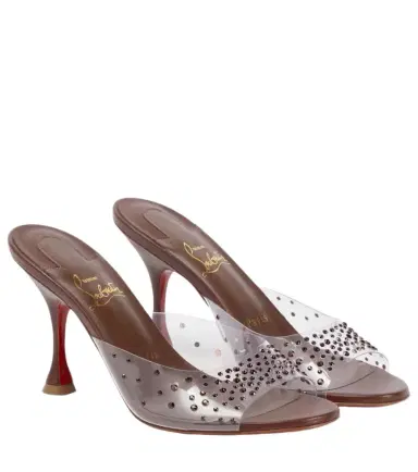 Christian Louboutin Nudes Degramule embellished mules | Thumbnail 1 Christian Louboutin Nudes Degramule embellished mules | Thumbnail 1