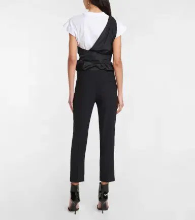 McQueen Mid-rise slim crêpe pants | Thumbnail 3