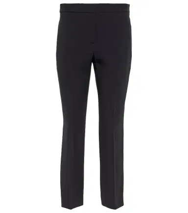 McQueen Mid-rise slim crêpe pants | Thumbnail 1