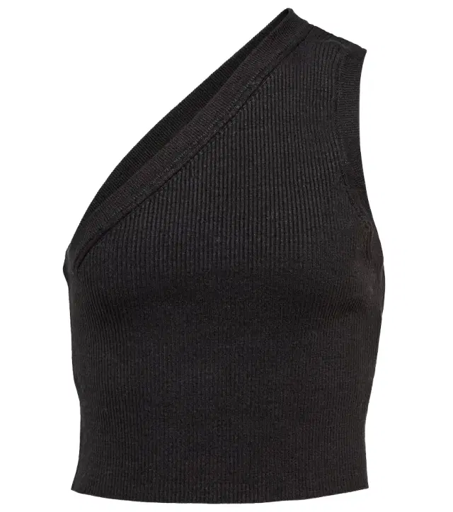 Jacquemus La Maille Ascu cropped linen-blend top