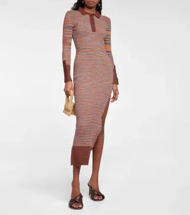 Jacquemus La Robe Zucca cotton-blend midi dress | Thumbnail 2