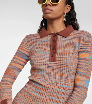 Jacquemus La Robe Zucca cotton-blend midi dress | Thumbnail 3
