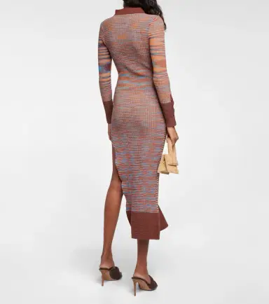 Jacquemus La Robe Zucca cotton-blend midi dress | Thumbnail 4