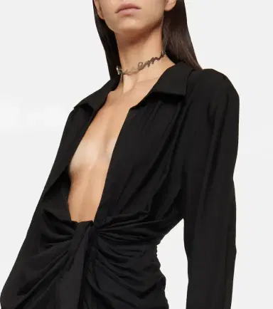 Jacquemus La Robe Bahia gathered minidress | Thumbnail 4 Jacquemus La Robe Bahia gathered minidress | Thumbnail 4