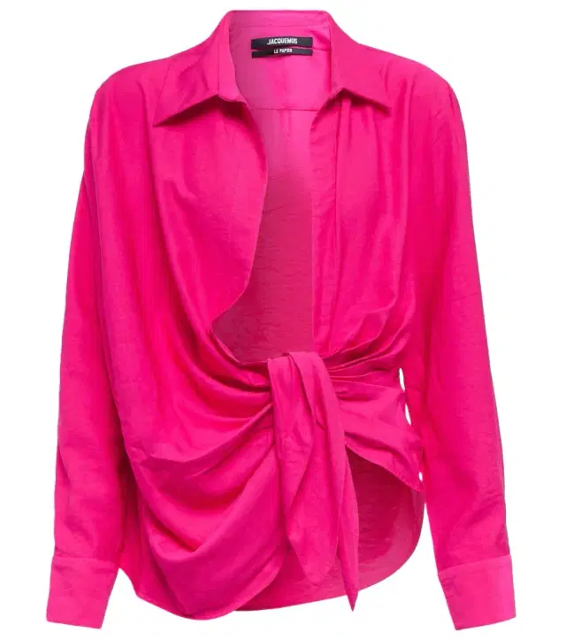 Jacquemus La Chemise Bahia tie-detail shirt