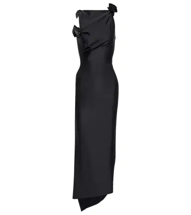 Coperni Asymmetrical flower-detail midi dress | Thumbnail 1