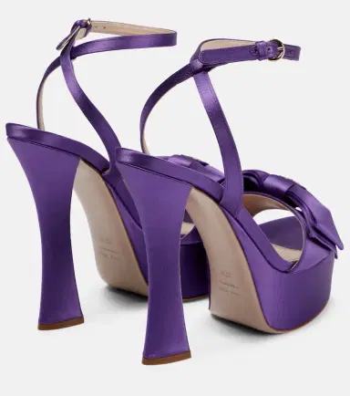 Miu Miu Satin platform sandals | Thumbnail 2 Miu Miu Satin platform sandals | Thumbnail 2
