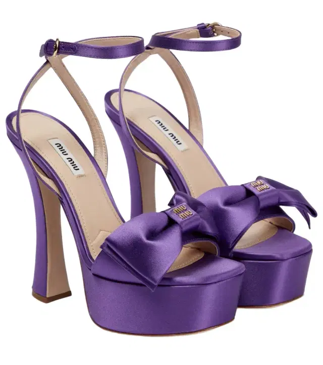 Satin platform sandals Satin platform sandals