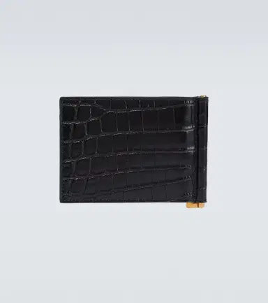 Saint Laurent Cassandre croc-effect leather wallet | Thumbnail 2