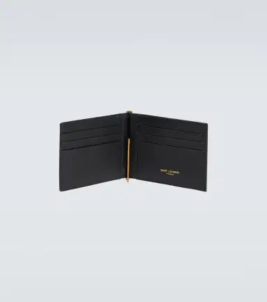 Saint Laurent Cassandre croc-effect leather wallet | Thumbnail 3