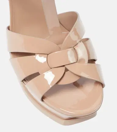Saint Laurent Tribute 135 patent leather platform sandals | Thumbnail 3 Saint Laurent Tribute 135 patent leather platform sandals | Thumbnail 3