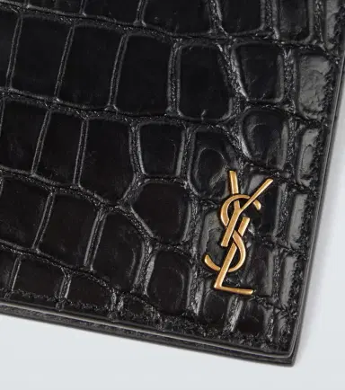 Saint Laurent East/West croc-effect bifold wallet | Thumbnail 2