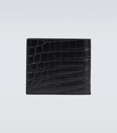 Saint Laurent East/West croc-effect bifold wallet | Thumbnail 3