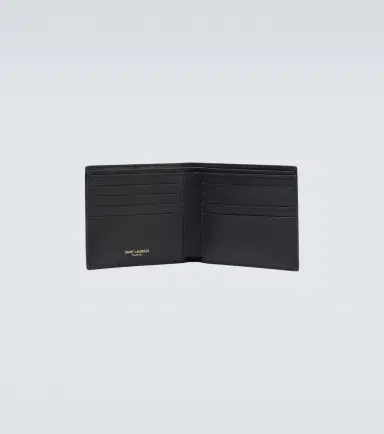 Saint Laurent East/West croc-effect bifold wallet | Thumbnail 4