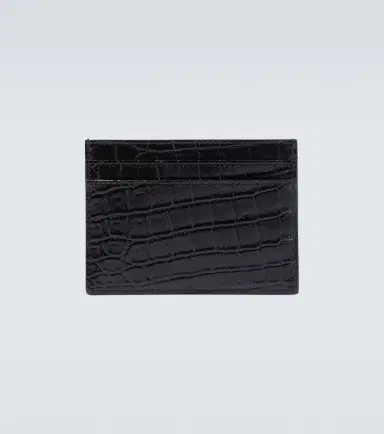 Saint Laurent Croc-effect leather card holder | Thumbnail 2 Saint Laurent Croc-effect leather card holder | Thumbnail 2
