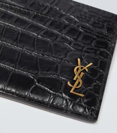 Saint Laurent Croc-effect leather card holder | Thumbnail 3 Saint Laurent Croc-effect leather card holder | Thumbnail 3