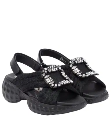 Roger Vivier Viv' Run embellished sandals | Thumbnail 1 Roger Vivier Viv' Run embellished sandals | Thumbnail 1
