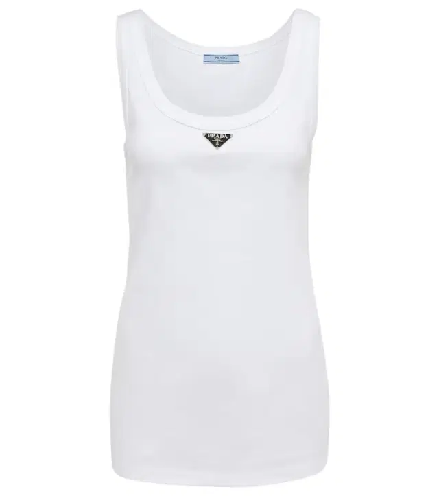 Logo cotton tank top
