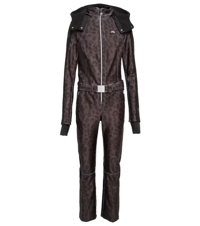 JETSET Magic Ghoster leopard-print ski suit