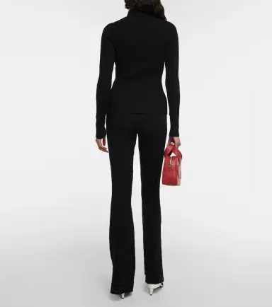 Courreges Courrèges Logo ribbed-knit turtleneck sweater | Thumbnail 2