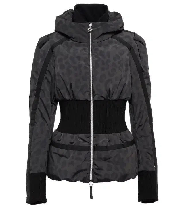 JETSET Raffaella leopard-print ski jacket